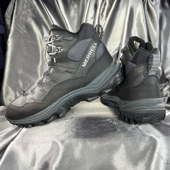 Merrell Men's Thermo Chill Mid Waterproof Insulated Hiking Boots Black 9.5 EUC - Picture 1 of 17